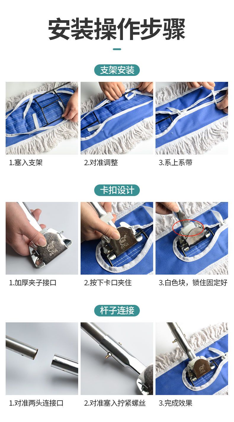 家用大号平板拖把排拖尘推懒人神器干湿两用一拖净吸水可替换布头