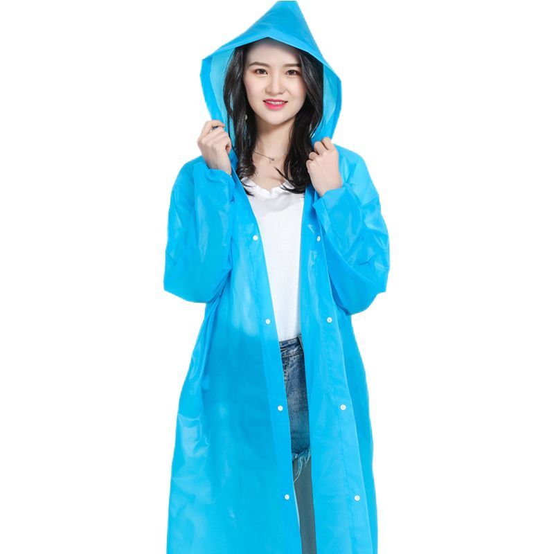 时尚便携EVA雨衣男女加厚成人小孩雨衣雨披户外旅行非一次性雨衣