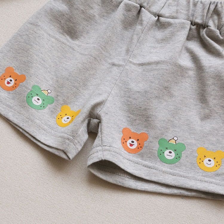 Cotton children's clothing boys and girls baby children's  summer new Korean version of the thin section tie-dye casual cartoon shorts