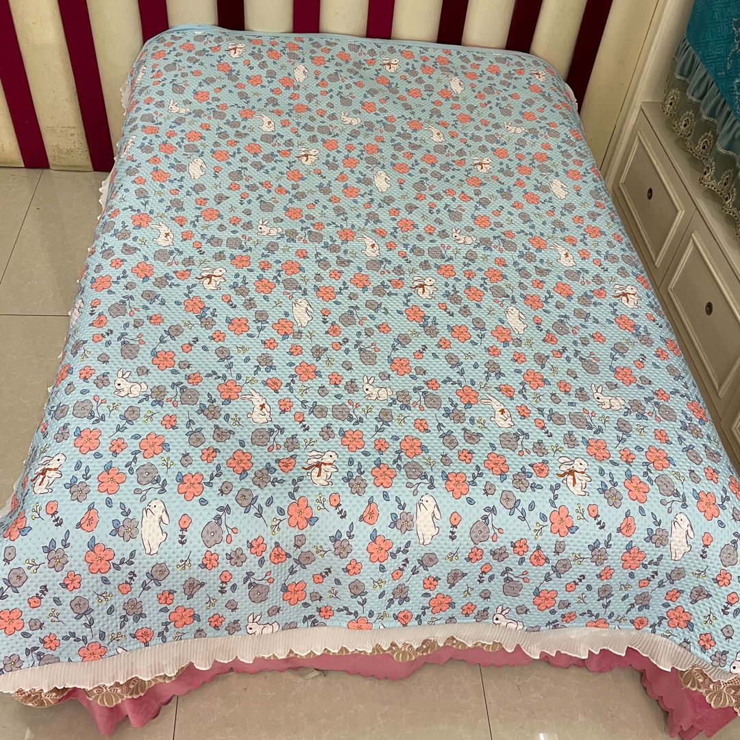 床单单件三层夹棉加厚床盖四季款1 8床双人多功能防滑可机洗床垫 咩吔值得买