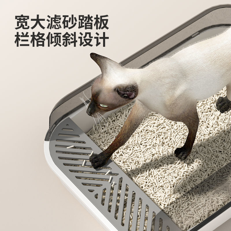 猫砂盆超大号防外溅全半封闭式小号幼猫猫厕所猫咪用品猫笼专用