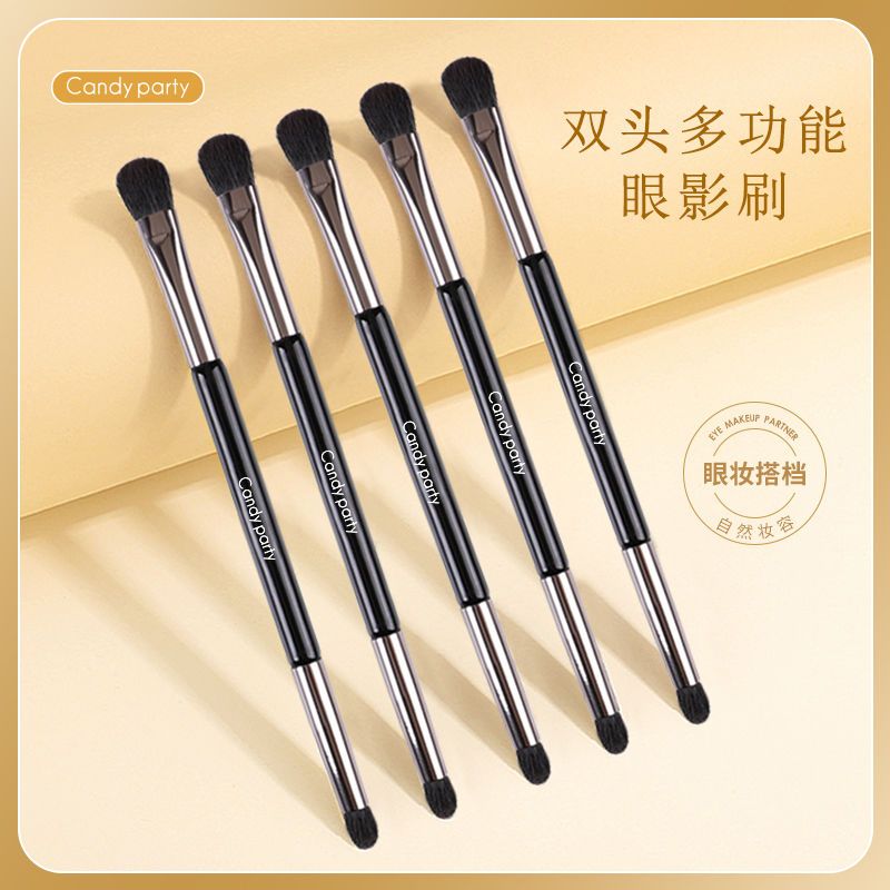Candy double-headed eye shadow brush soft nose shadow brush eye smudge brush highlight shadow concealer repair makeup brush