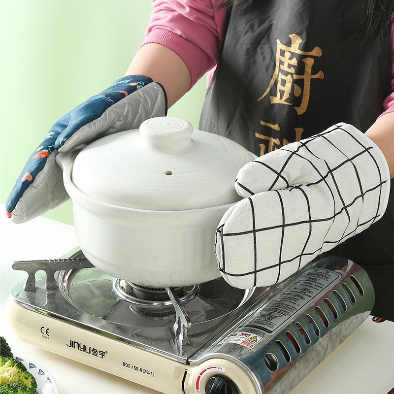 隔热手套防烫手套厨房隔热烤箱手套烘焙耐高温加厚家用微波炉手套