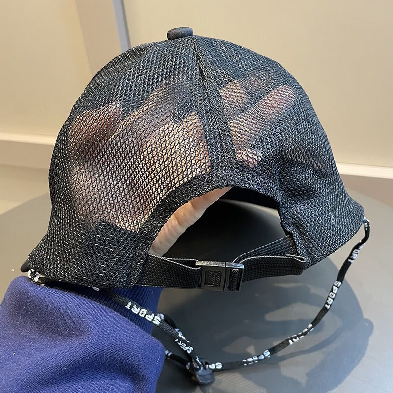 Cappello parasole estivo da uomo a tesa larga da pesca all'aperto cappello da protezione solare grande borsa a rete traspirante cappello da sole con linguetta d'anatra_voghion.com