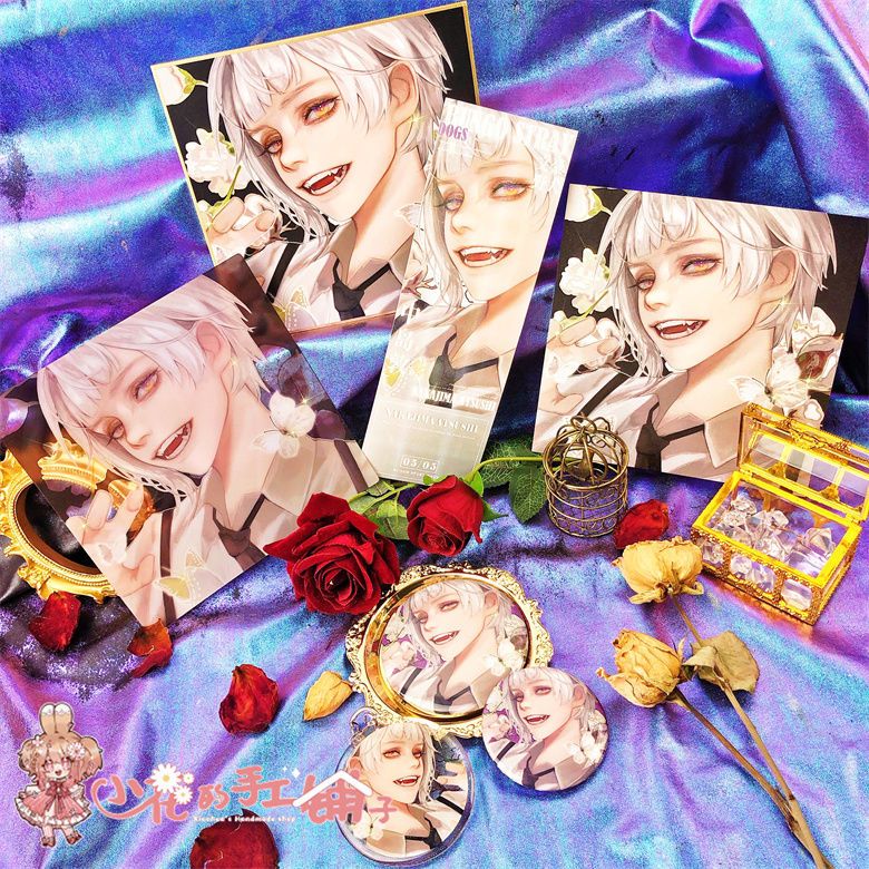 现货文豪野犬动漫周边太宰治中岛敦芥川龙之介中原中也徽章挂件 虎窝拼