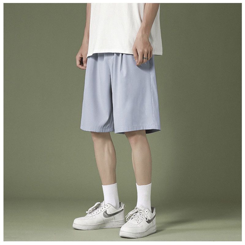 New summer outdoor basketball shorts men's ins thin quick drying ice silk pants loose casual pants