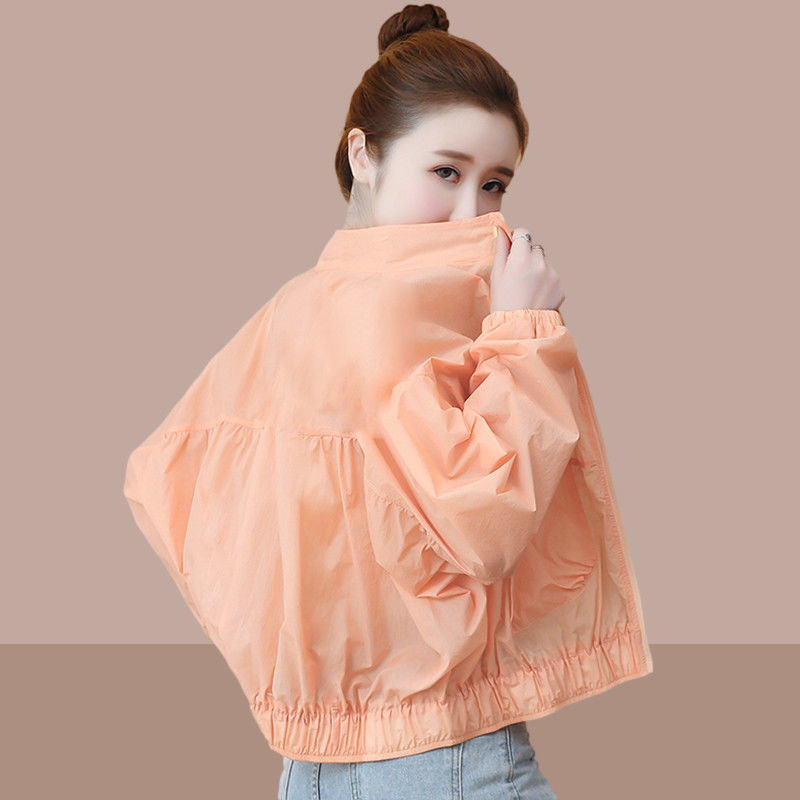 Sun protection clothing women's short coat loose  spring and summer new Korean version small trendy casual sun protection shirt jacket