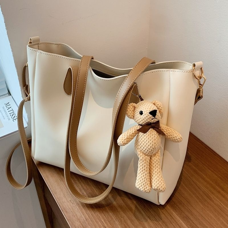 High-end durable bag large capacity 2023 new foreign style tote bag computer bag female high-value three-dimensional bag