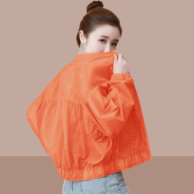 Sun protection clothing women's short coat loose  spring and summer new Korean version small trendy casual sun protection shirt jacket