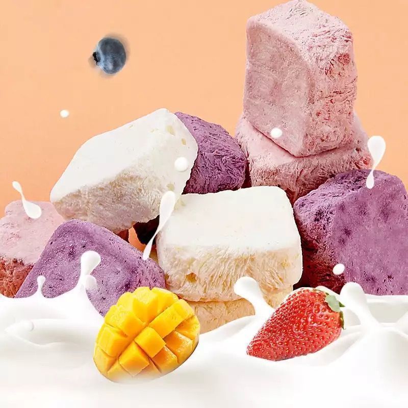 冻干酸奶块水果粒块固体干吃即食冲饮零食品网红儿童休闲特色零食