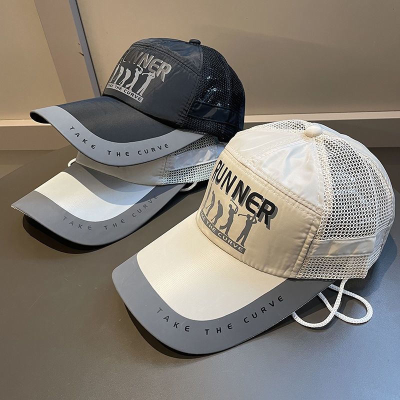 Breathable Baseball Cap For Men Sun Protection Big Brim Hat_voghion.com