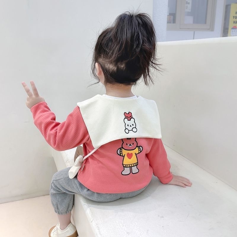 Spring and autumn children's clothing new baby clothes girls princess style latest baby spring clothes can be worn outside suits