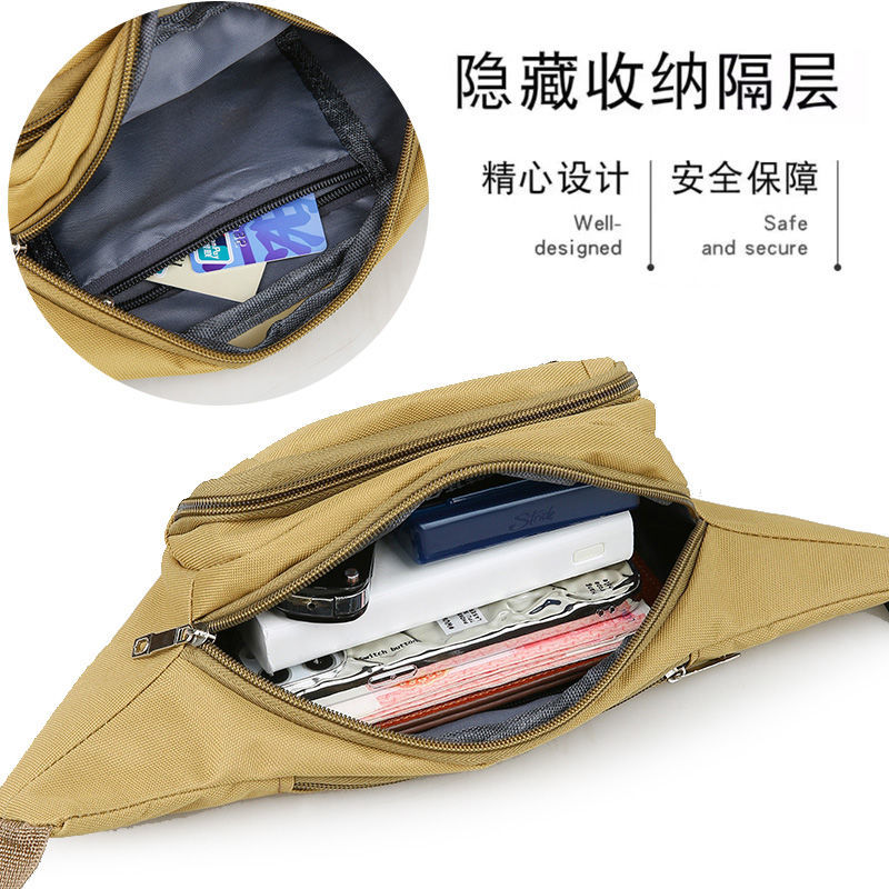 Waist bag men's work site belt women's running mobile phone bag multi-functional work bag large capacity cash register bag