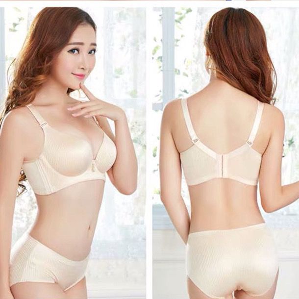 Suit/Single-Piece Summer Gathered Thickened Bra Small Chest Flat Chest No Trace No Steel Ring Super Thick 8cm Sexy Women's Underwear