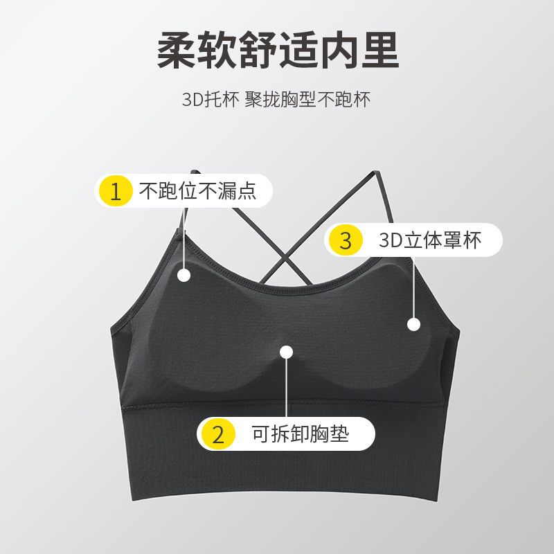 Ou Shibo Tube Top 2022 New Wrapped Breast Underwear Women's Gathering Anti-Sagging Beautiful Back Bra Women's Sports Vest Bra