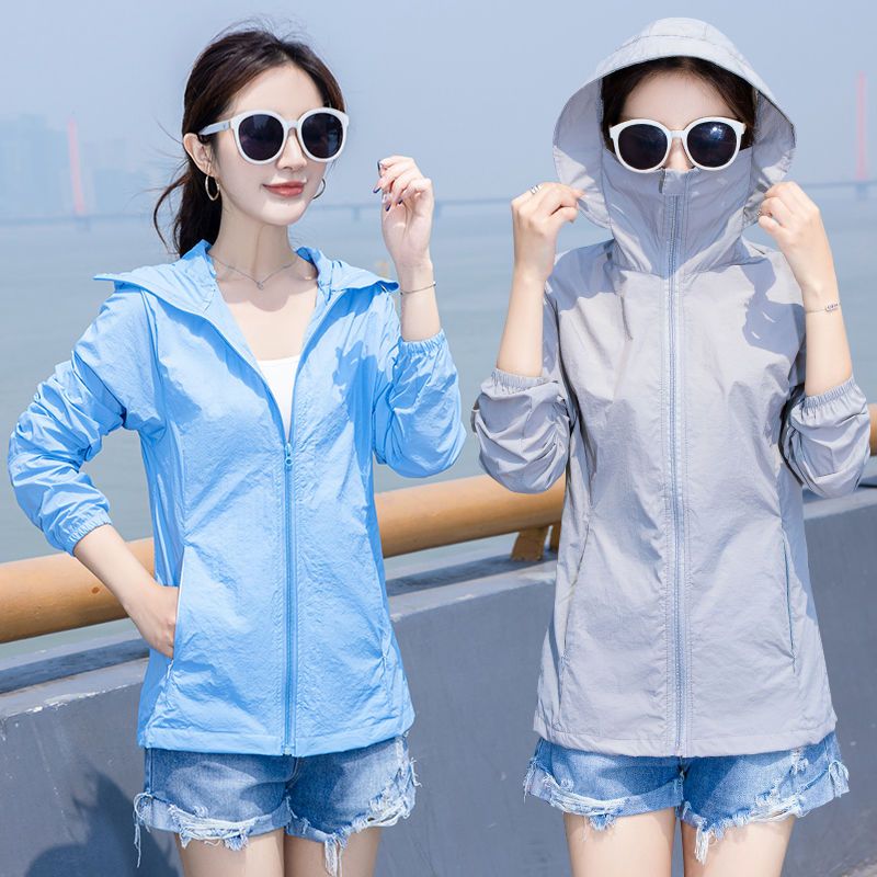 Sunscreen clothes women's ice new versatile breathable anti UV net red sunscreen clothes sunscreen shirt summer loose thin coat
