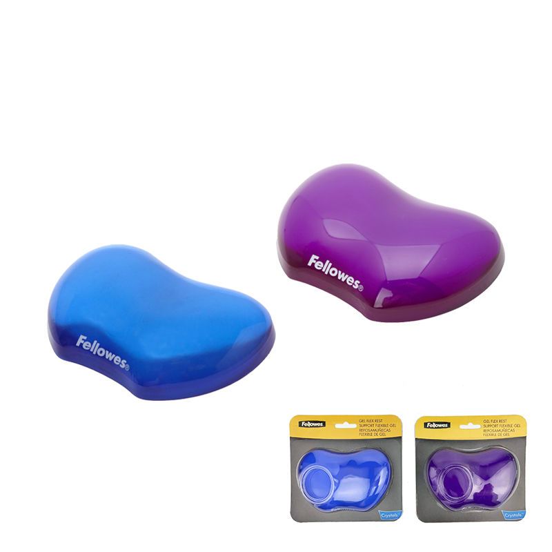 范罗士(Fellowes)蓝紫色硅胶腕托简约手枕护腕鼠标手游戏3D腕垫
