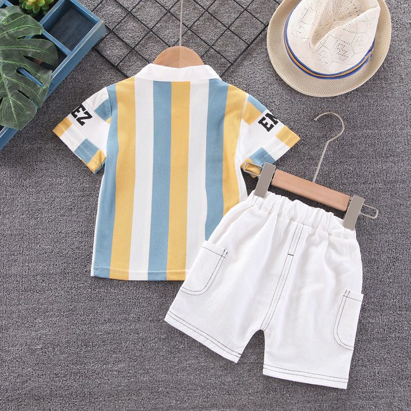 男童夏装套装夏季新款1-3岁4儿童洋气宝宝POLO衫短袖两件套潮