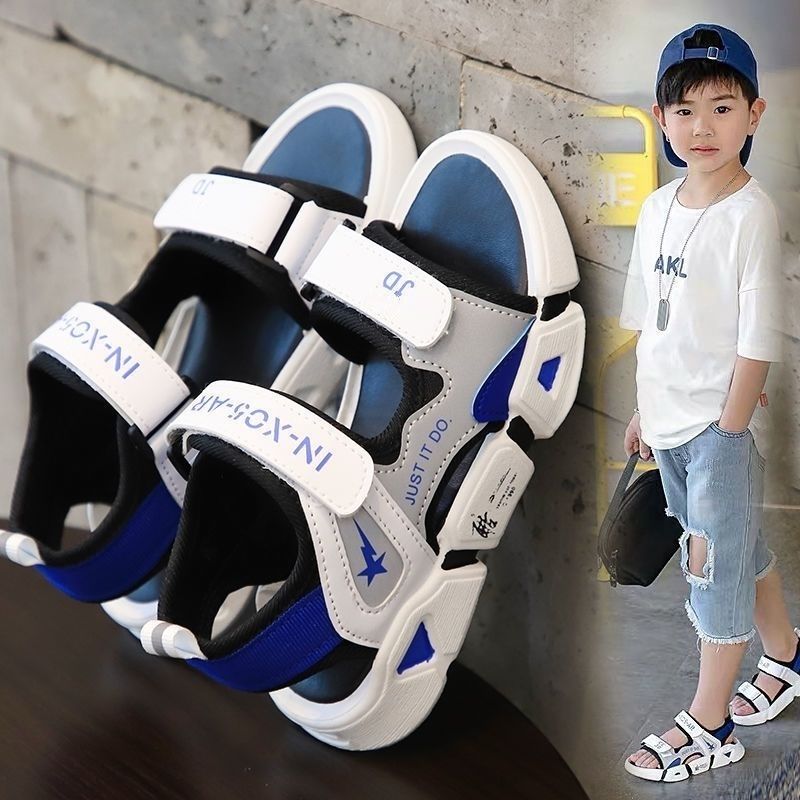 【实心底】【3-16岁】男童凉鞋沙滩鞋2023新款韩版夏季中大童凉鞋