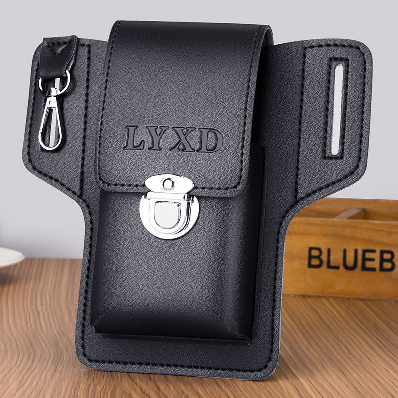 升级新款手机腰包男士工地干活手机皮套可放烟盒挂钥匙穿皮带专用