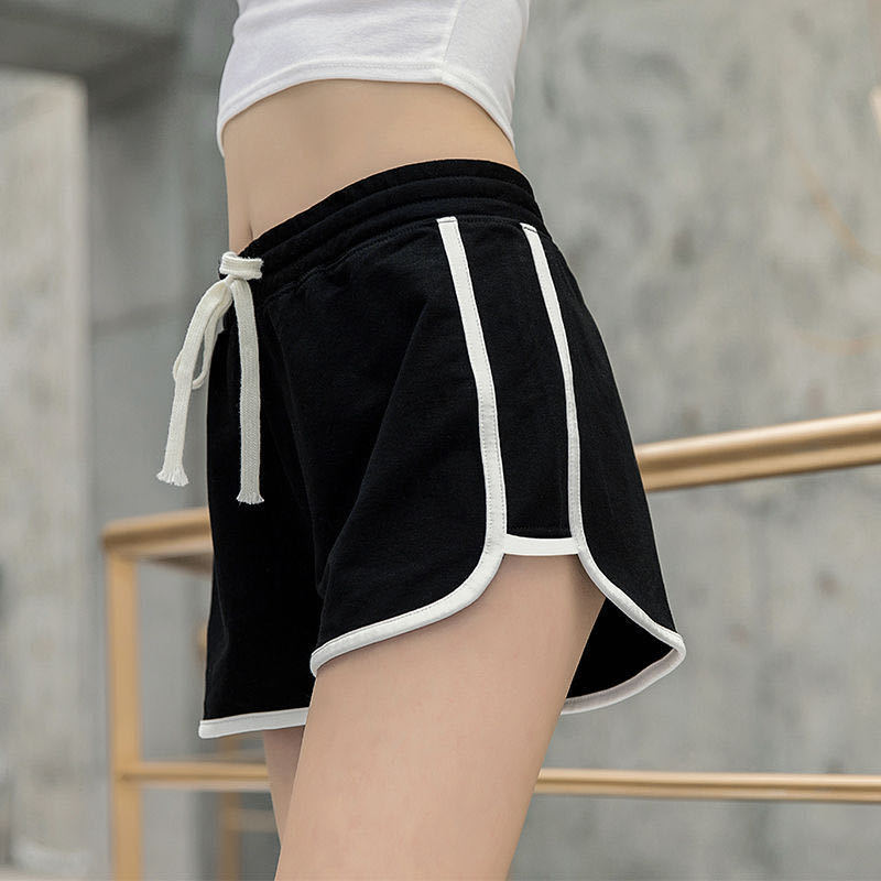 Sports Shorts Loose High Waist Summer Leisure Yoga Pants Running Home Shorts Female Korean Wide Leg Shorts Pants