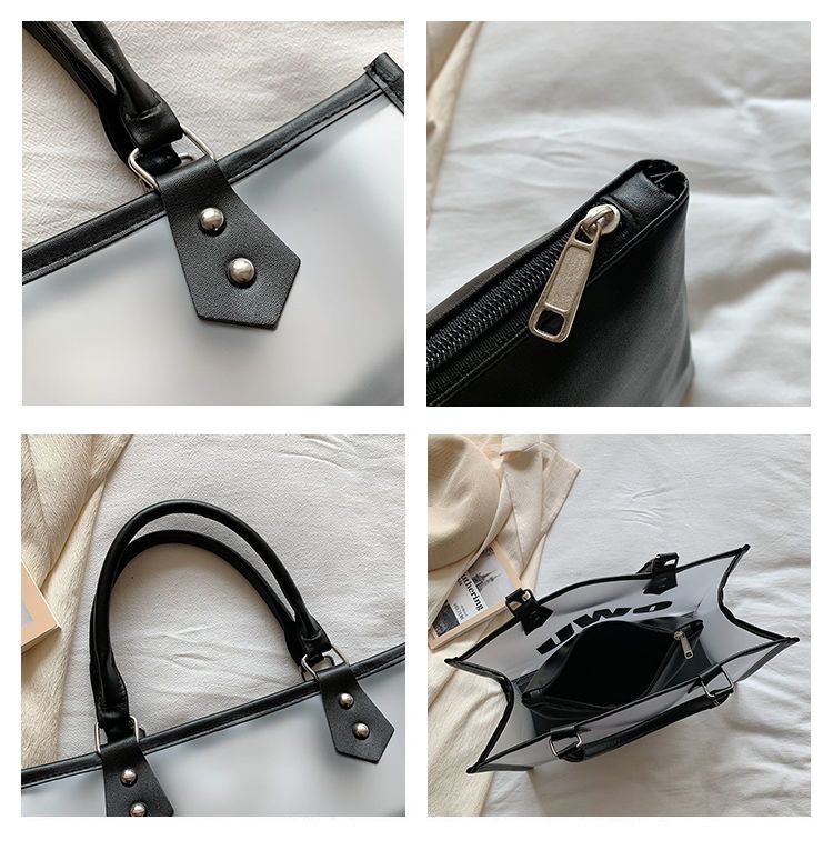 This summer, transparent large capacity are popular for women's 2022 new trendy jelly single shoulder bags with a_voghion.com