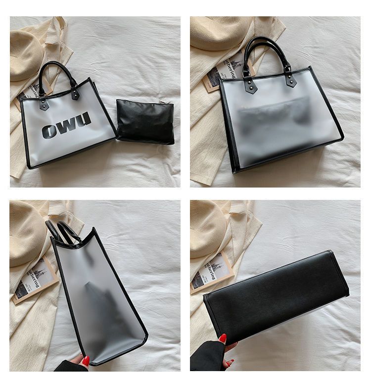 This summer, transparent large capacity are popular for women's 2022 new trendy jelly single shoulder bags with a_voghion.com