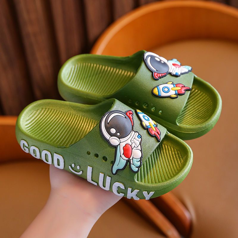 Children's slippers summer bathroom non-slip thick bottom spaceman latest parent-child home slippers boys and girls sandals and slippers