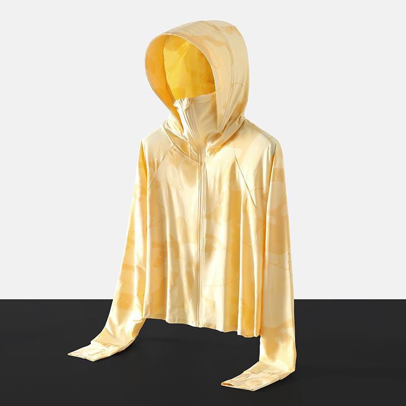 UPF50+ outdoor ice silk sun protection clothing for women in summer, anti-UV ultra-thin breathable sun protection clothing, loose coat for women