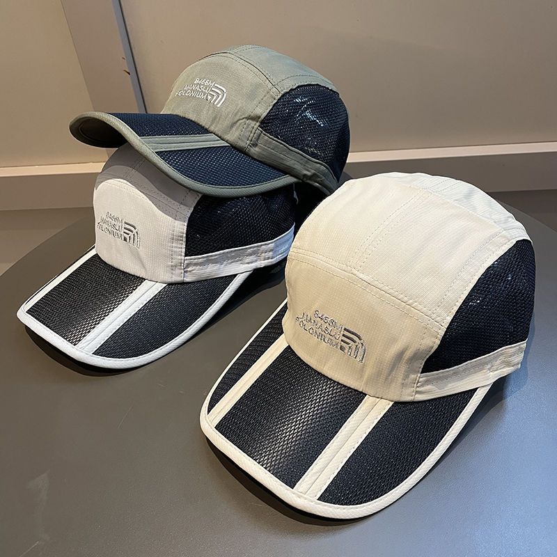 Foldable Mesh Baseball Cap For Men Breathable Sun Protection_voghion.com