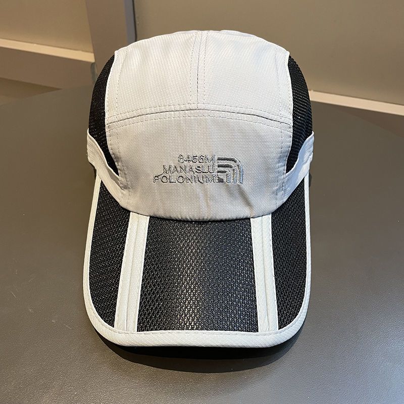 Foldable Mesh Baseball Cap For Men Breathable Sun Protection_voghion.com
