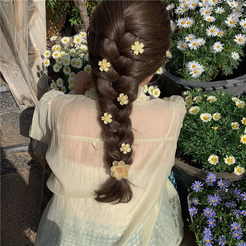 Sweet cherry blossom hair Jiashan Camellia broken hair clip hairpin net red 2022 new female summer small hairpin