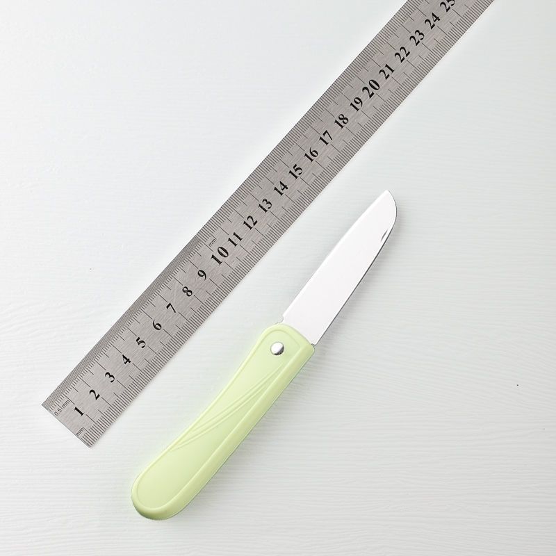 不锈钢折叠水果刀具家用切瓜果刀厨房去皮刀学生便携式分切果蔬刀