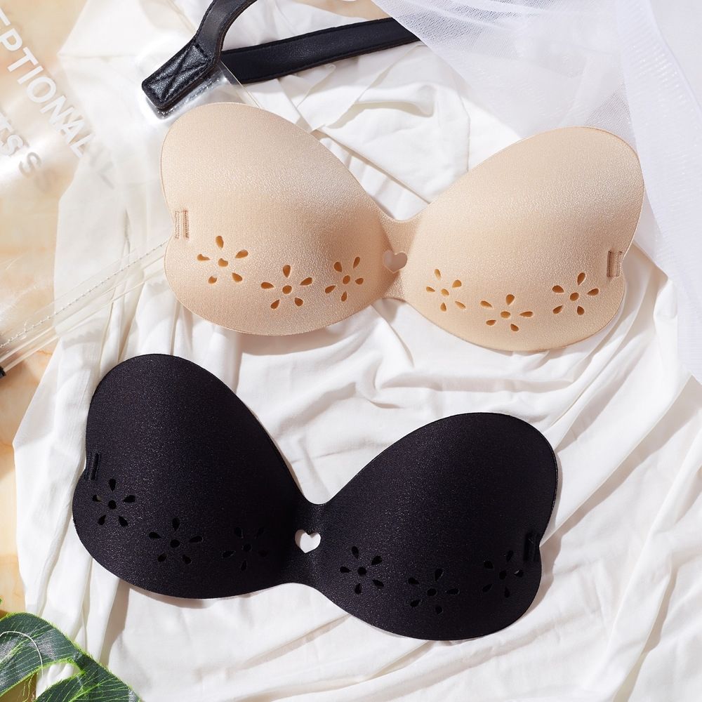 Breathable chest stickers gather up silicone invisible tube top underwear non-slip breast stickers