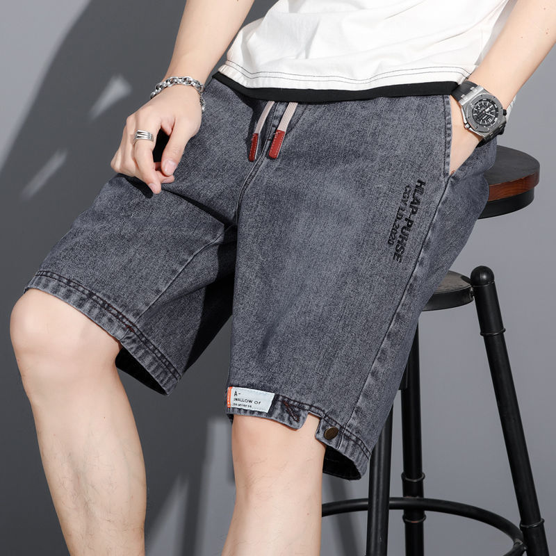 Men's Denim Shorts summer thin fashion loose casual wear out fashion brand fried Street handsome versatile 5-point pants