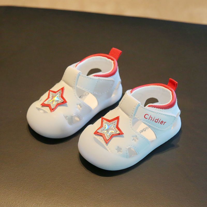 小溜宝2022夏季新款宝宝凉鞋1-2包头软底婴儿鞋学步鞋一岁宝宝鞋