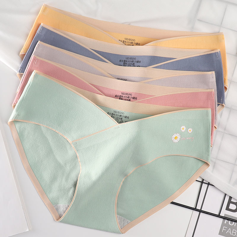 Pregnant women's underwear 3-9 months low-waist belly support early pregnancy early and late pregnancy pure cotton thin large size pants