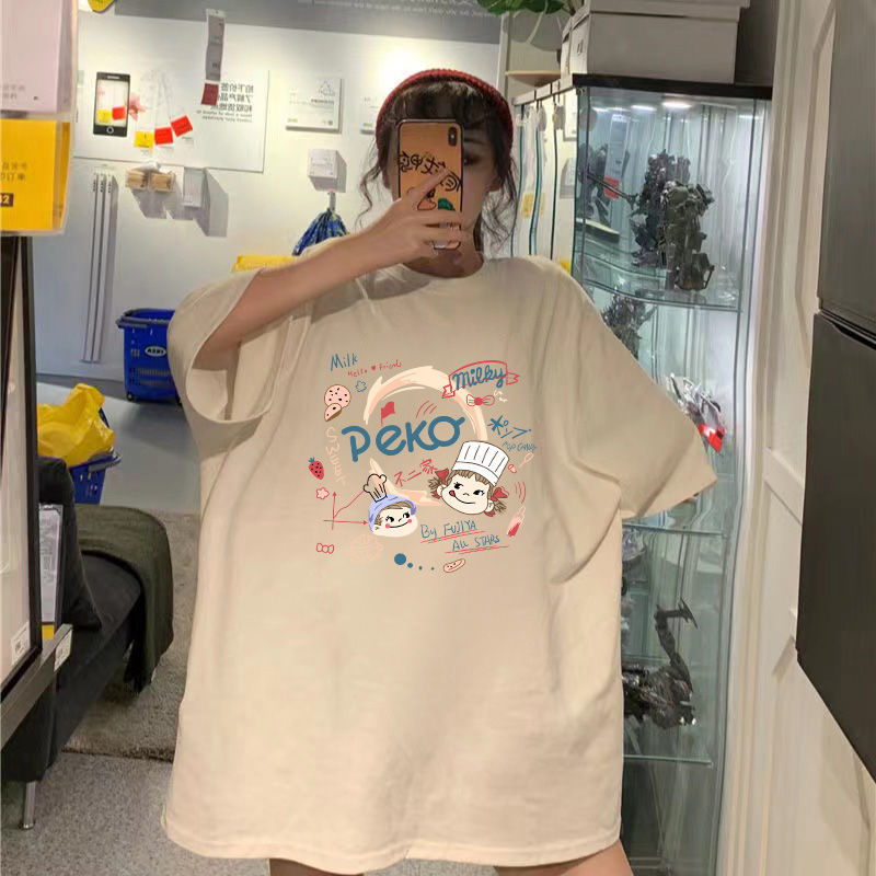 專櫃撿漏尾貨特大碼女裝300斤胖mm寬鬆短袖t恤女240斤上衣潮