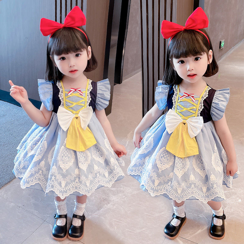 洛丽塔女童公主裙2023新款夏装超仙洋气儿童装裙子宝宝蓬蓬连衣裙