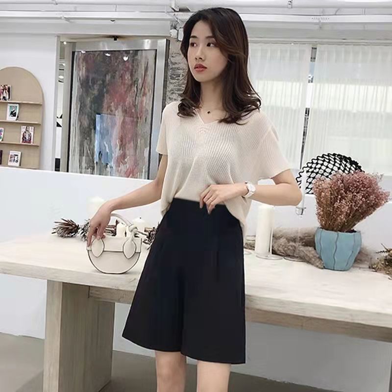 Pregnant women's trousers in spring and autumn, thin, belly-supporting and slightly flared trousers, spring and summer, black drape wide-leg floor mopping trousers