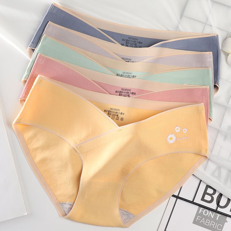 Pregnant women's underwear 3-9 months low-waist belly support early pregnancy early and late pregnancy pure cotton thin large size pants