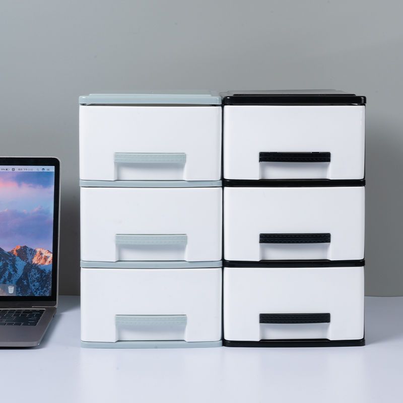 Office desk storage box multi-layer drawer desk storage cabinet plastic stationery sundries cosmetics storage cabinet