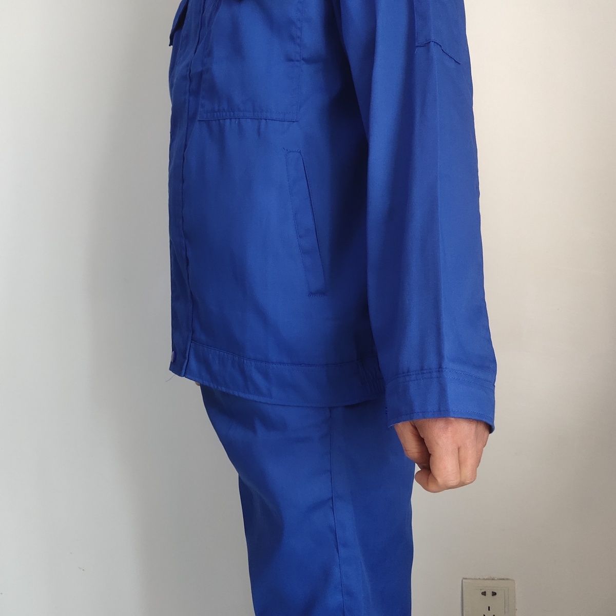 中国化学工作服夏款套装劳保工厂工装新款薄款蓝色长袖家直销批发