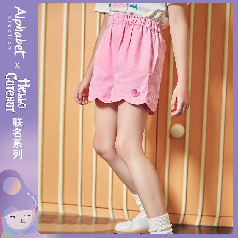 Aifabei 2022 summer girls' shorts thin outer wear medium and large children's casual pants loose western style