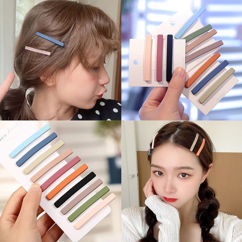 Popular retro temperament Liu Haisen is a summer seamless Korean version of the Internet celebrity Morandi Hyun Yafeng ins hairpin color