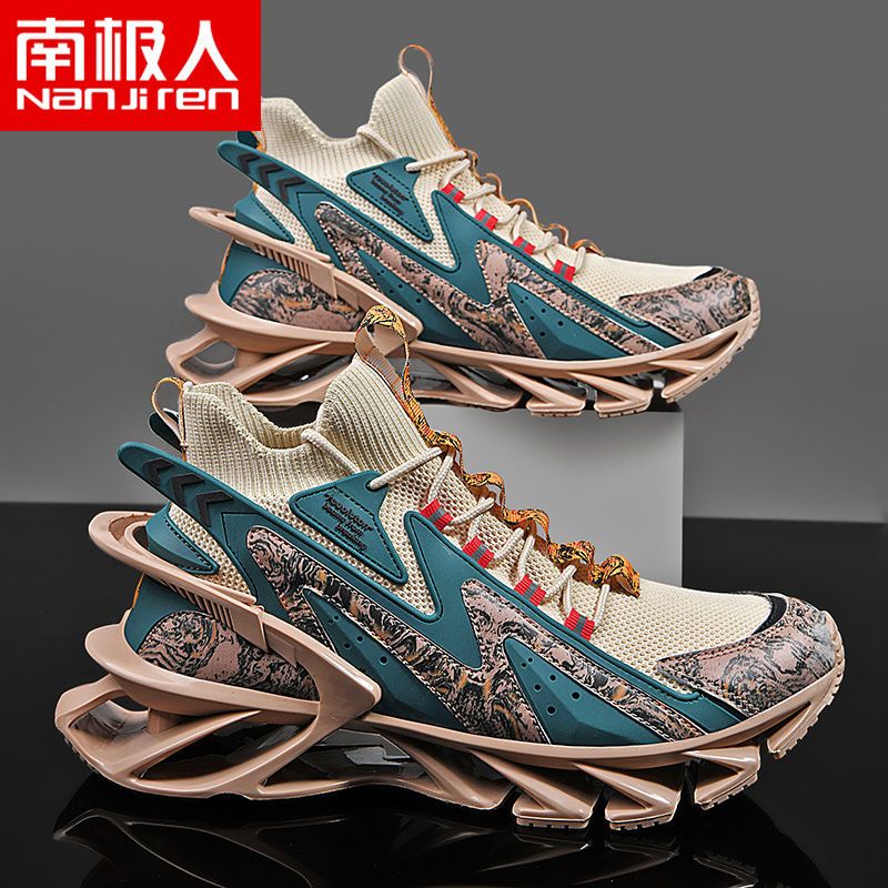 Men's Shoes Blade Shoes Summer  New Trendy Casual Shoes Men's National Style Sports Shoes Men's Net Shoes