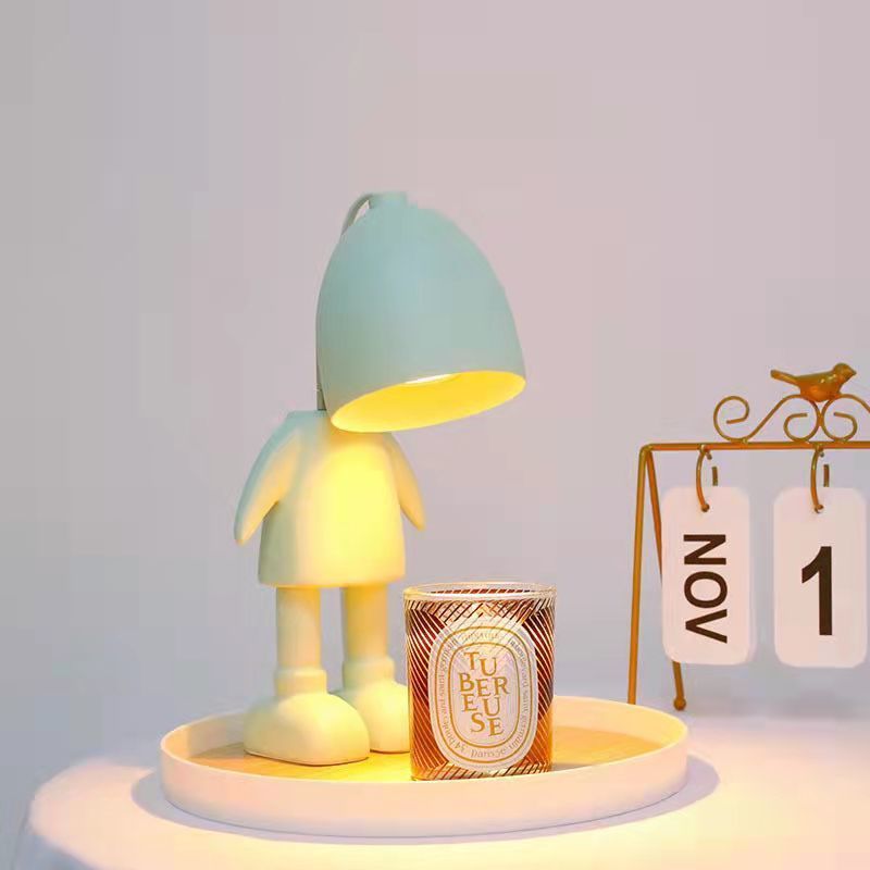 New robot wax melting lamp fragrant Candle Fragrance ins simple girl bedroom bedside wax melting candle table lamp