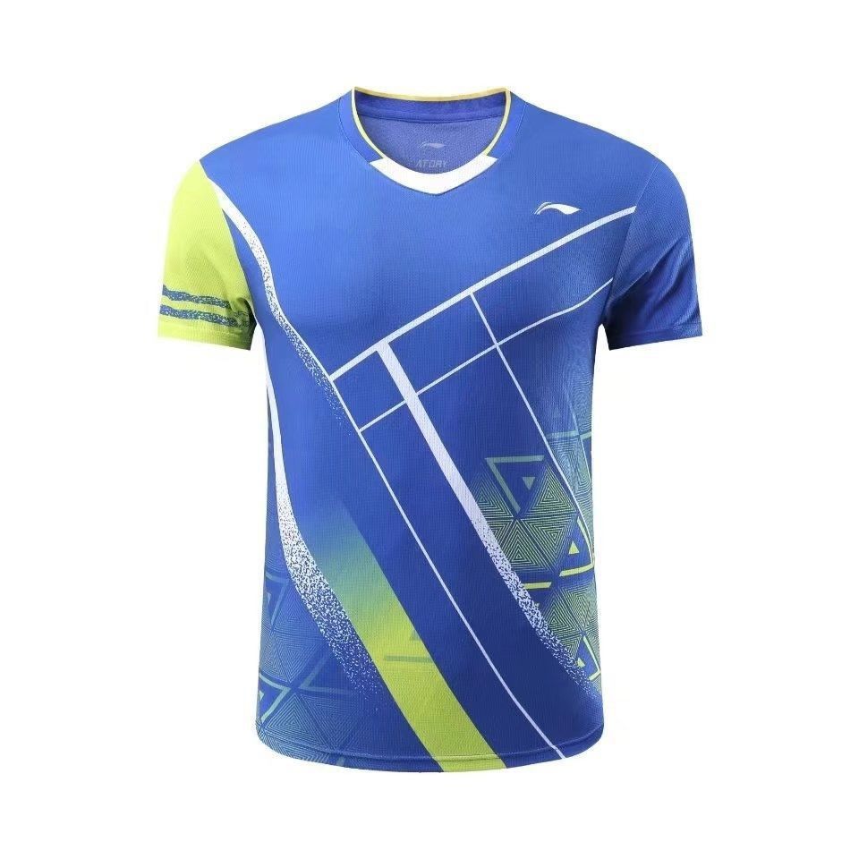 2022 new badminton suit men's and women's competition suit quick drying sports short sleeve training suit