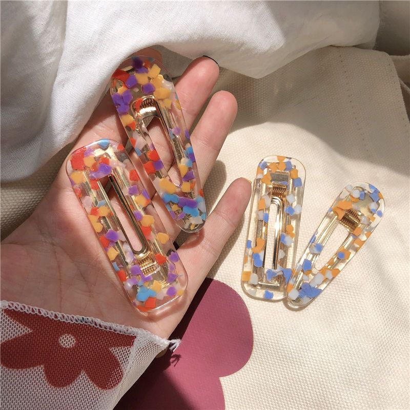 ins彩色可愛外出心日系簡約髮夾鴨嘴夾劉海夾邊夾碎髮夾髮飾BB夾