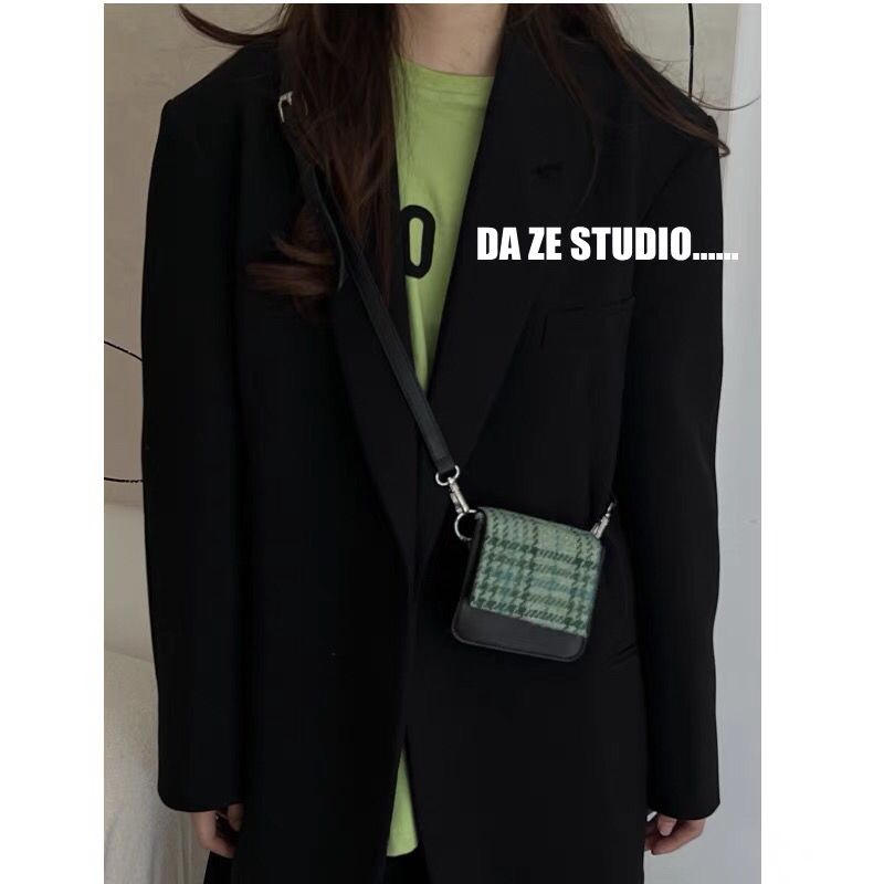 Bag women 2021 new trendy crossbody all-match high-quality texture ins niche design green mini chain bag